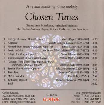 CD Susan Jane Matthews: Chosen Tunes 
