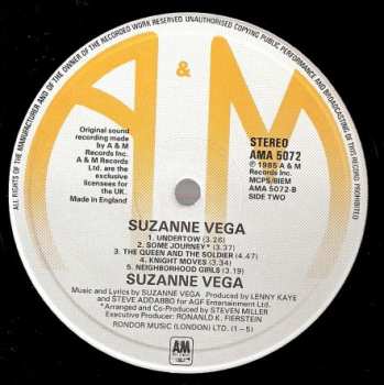 LP Suzanne Vega: Suzanne Vega