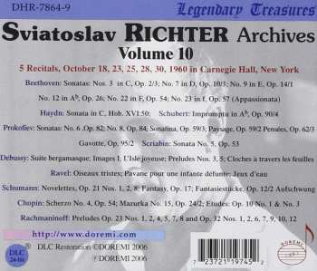 6CD/Coffret Sviatoslav Richter: Carnegie Hall, New York, October 19, 23, 25, 28, 30, 1960 - Sviatoslav Richter Achives, Vol. 10