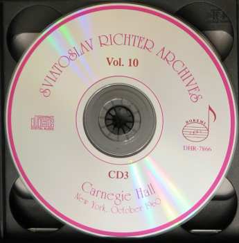 6CD/Coffret Sviatoslav Richter: Carnegie Hall, New York, October 19, 23, 25, 28, 30, 1960 - Sviatoslav Richter Achives, Vol. 10