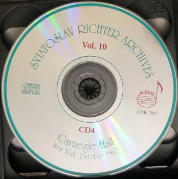 6CD/Coffret Sviatoslav Richter: Carnegie Hall, New York, October 19, 23, 25, 28, 30, 1960 - Sviatoslav Richter Achives, Vol. 10