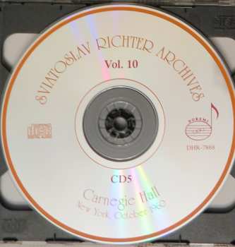 6CD/Coffret Sviatoslav Richter: Carnegie Hall, New York, October 19, 23, 25, 28, 30, 1960 - Sviatoslav Richter Achives, Vol. 10
