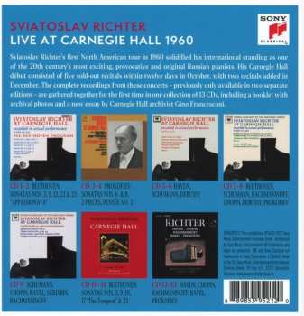 13CD/Coffret Sviatoslav Richter: Live At Carnegie Hall 1960