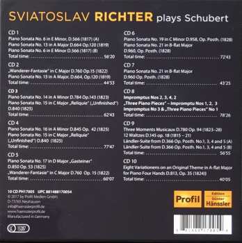 10CD/Coffret Franz Schubert: Live In Moscow