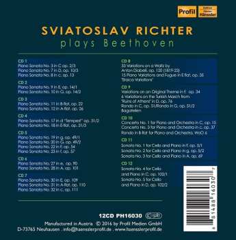 12CD/Coffret Ludwig van Beethoven: Sviatoslav Richter Plays Beethoven