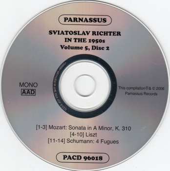2CD Wolfgang Amadeus Mozart: Sviatoslav Richter In The 1950s