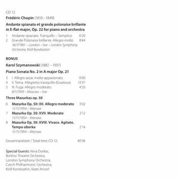 12CD/Coffret Frédéric Chopin: Sviatoslav Richter Plays Liszt & Chopin