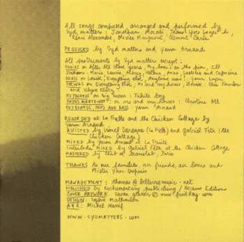 CD Syd Matters: Ghost Days DIGI