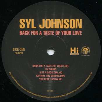 LP Syl Johnson: Back For A Taste Of Your Love