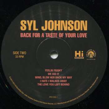 LP Syl Johnson: Back For A Taste Of Your Love