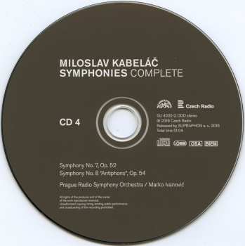 4CD/Coffret Prague Radio Symphony Orchestra: Symphonies Complete