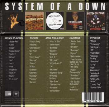 5CD/Coffret System Of A Down: System Of A Down (5 Album Bundle)