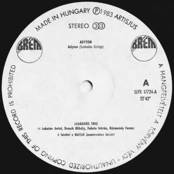 LP György Szabados: Adyton