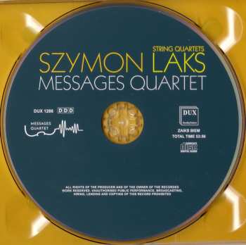 CD Szymon Laks: String Quartets