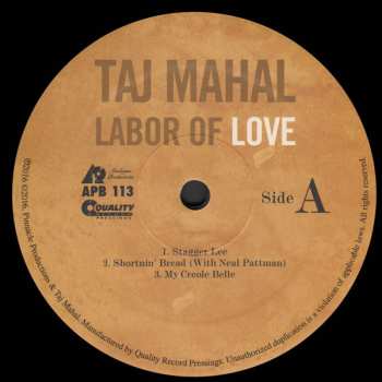 LP Taj Mahal: Labor of Love