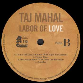 LP Taj Mahal: Labor of Love