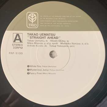 CD Takao Uematsu: Straight Ahead