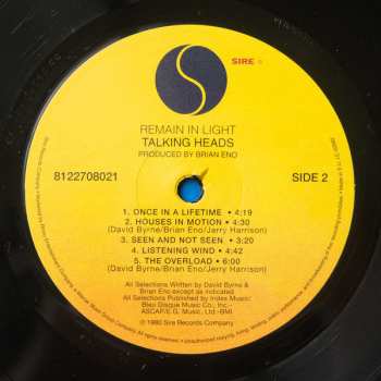 LP Talking Heads: Remain In Light