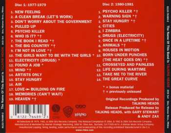 2CD Talking Heads: The Name Of This Band Is Talking Heads