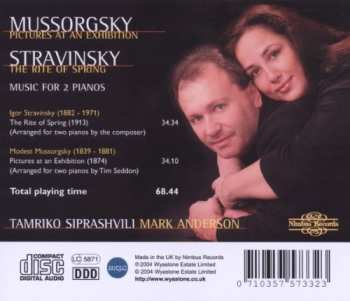 CD Mark Anderson: Mussorgsky: Pictures At An Exhibition/Stravinsky: The Rite Of Spring - Music For 2 Pianos