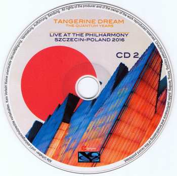2CD Tangerine Dream: Live At The Philharmony Szczecin-Poland 2016