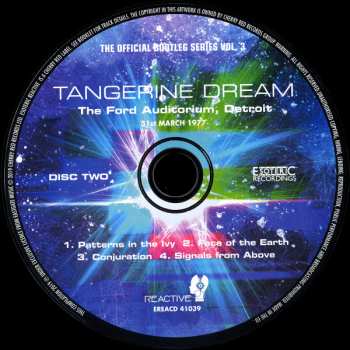 4CD/Coffret Tangerine Dream: The Official Bootleg Series Volume Three
