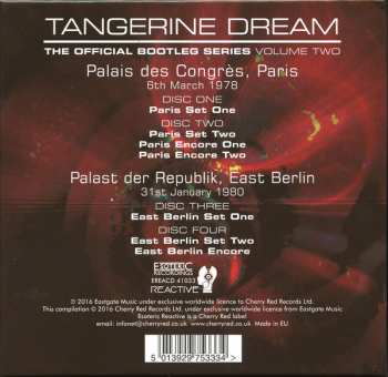 4CD/Coffret Tangerine Dream: The Official Bootleg Series Volume Two