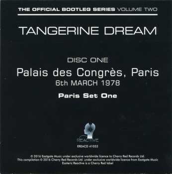 4CD/Coffret Tangerine Dream: The Official Bootleg Series Volume Two