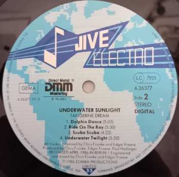 LP Tangerine Dream: Underwater Sunlight