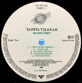 LP Tanita Tikaram: Ancient Heart