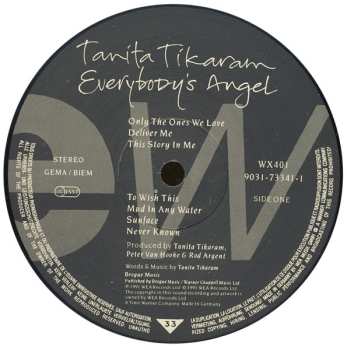 LP Tanita Tikaram: Everybody's Angel