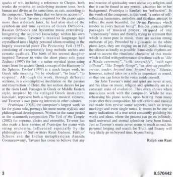 CD John Tavener: Piano Music