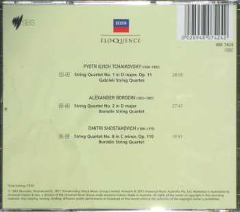 CD Pyotr Ilyich Tchaikovsky: String Quartet No. 1 • String Quartet No. 2 • String Quartet No. 8
