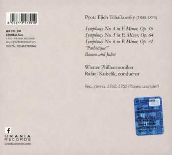 CD Pyotr Ilyich Tchaikovsky: Symphonies 4, 5, 6; Romeo And Juliet