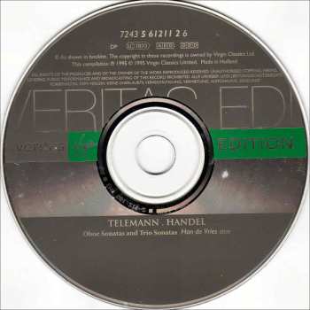CD Georg Friedrich Händel: Oboe Sonatas And Trio Sonatas