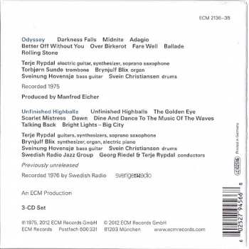 3CD/Coffret Terje Rypdal: Odyssey In Studio & In Concert
