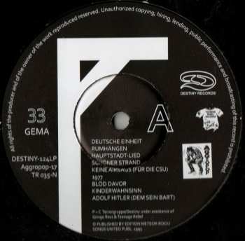 LP Terrorgruppe: Musik Für Arschlöcher