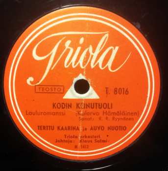 CD Terttu Kaarina: Vanhapeikko Ja Päivänkeiju / Kodin Keinutuoli