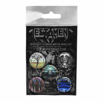 Merch Testament: Ensemble de plaques Testament Button Badge Set