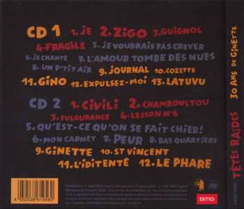 2CD Têtes Raides: 30 Ans De Ginette DIGI