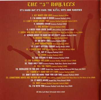 CD The 5 Royales: It's Hard But It's Fair, The King Hits And Rarities