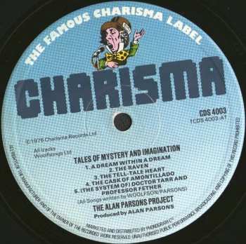 LP The Alan Parsons Project: Tales Of Mystery And Imagination 