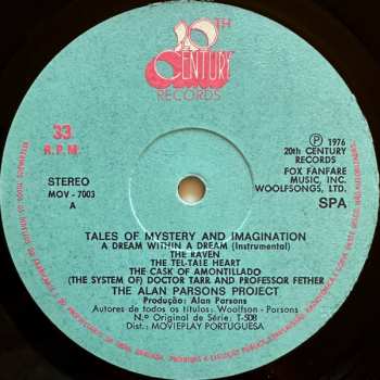 LP The Alan Parsons Project: Tales Of Mystery And Imagination NUM | LTD