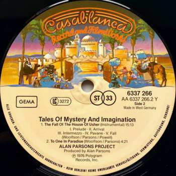 LP The Alan Parsons Project: Tales Of Mystery And Imagination