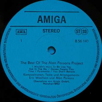 LP The Alan Parsons Project: The Best Of The Alan Parsons Project