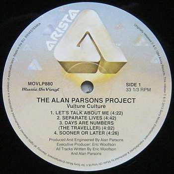 LP The Alan Parsons Project: Vulture Culture