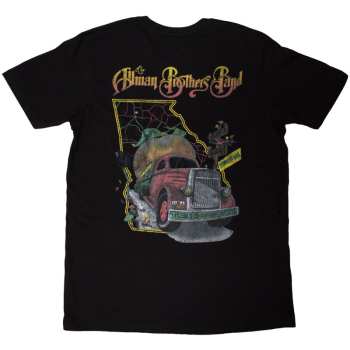 Marchandises The Allman Brothers Band: The Allman Brothers Band Unisex T-shirt: Road Goes On (black) (back Print) (small) S