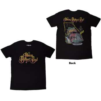 Marchandises The Allman Brothers Band: The Allman Brothers Band Unisex T-shirt: Road Goes On (black) (back Print) (small) S