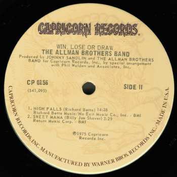 LP The Allman Brothers Band: Win, Lose Or Draw