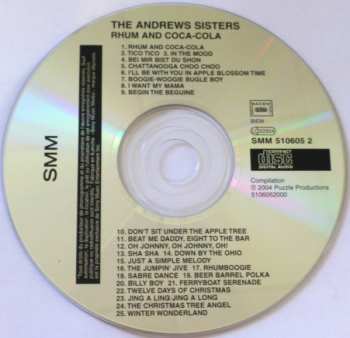 CD The Andrews Sisters: Rhum & Coca-Cola